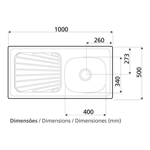 TARJA PARA COCINA TRAMONTINA 93944/535- 2