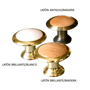 JALADERA CHAPA BOTÓN LATÓN ANTIGUO