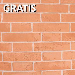 Papel Tapiz 3d Ladrillo Naranja .53x10m Rinde 5.3m²