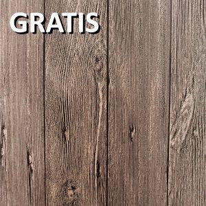 Papel Tapiz 3d Diseño Madera Gris Duela .53x10m Rinde 5.3m²